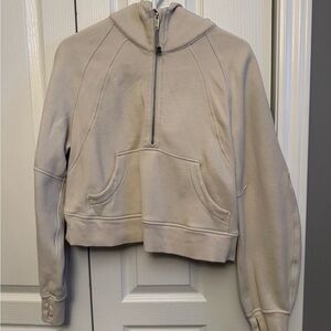 lululemon athletica Cream Half-Zip Hoodie